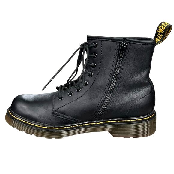 Dr. Martens Unisex 1460 J Black Leather Combat Boots Size M 4 W 5 - Picture 2 of 11